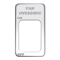 Engraved Switch Plate - Fan Override