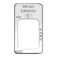 Engraved Switch Plate - Headlights