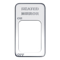 Engraved Switch Plate - Heated Mirrors