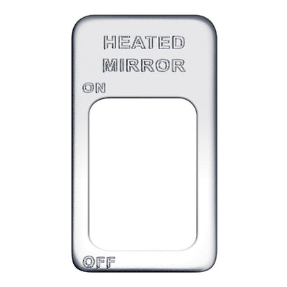 Engraved Switch Plate - Heated Mirrors