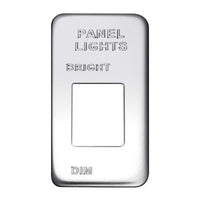 Engraved Switch Plate - Panel Lights