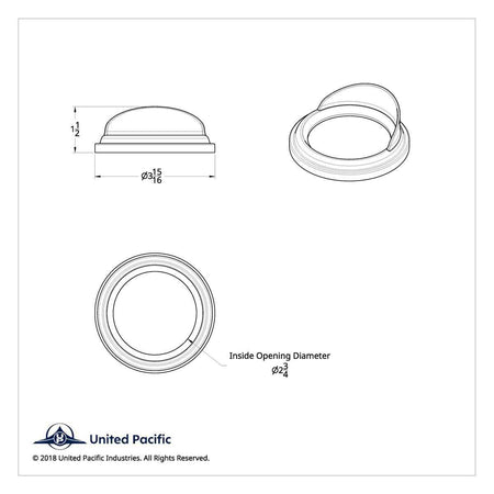 Freightliner or Peterbilt Tachometer Gauge Cover w Visor