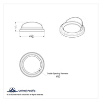 Freightliner or Peterbilt Tachometer Gauge Cover w Visor