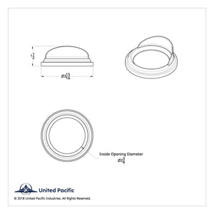 Freightliner or Peterbilt Tachometer Gauge Cover w Visor
