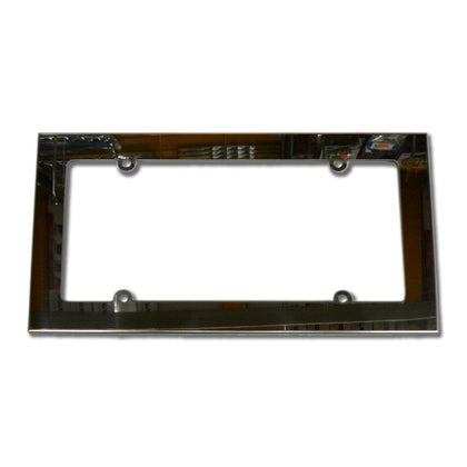 Flat with Sides - Stainless Steel License Plate Frame