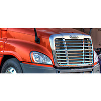 United Pacific - Chrome Grille w Bug Screen for 08-17 Freightliner Cascadia