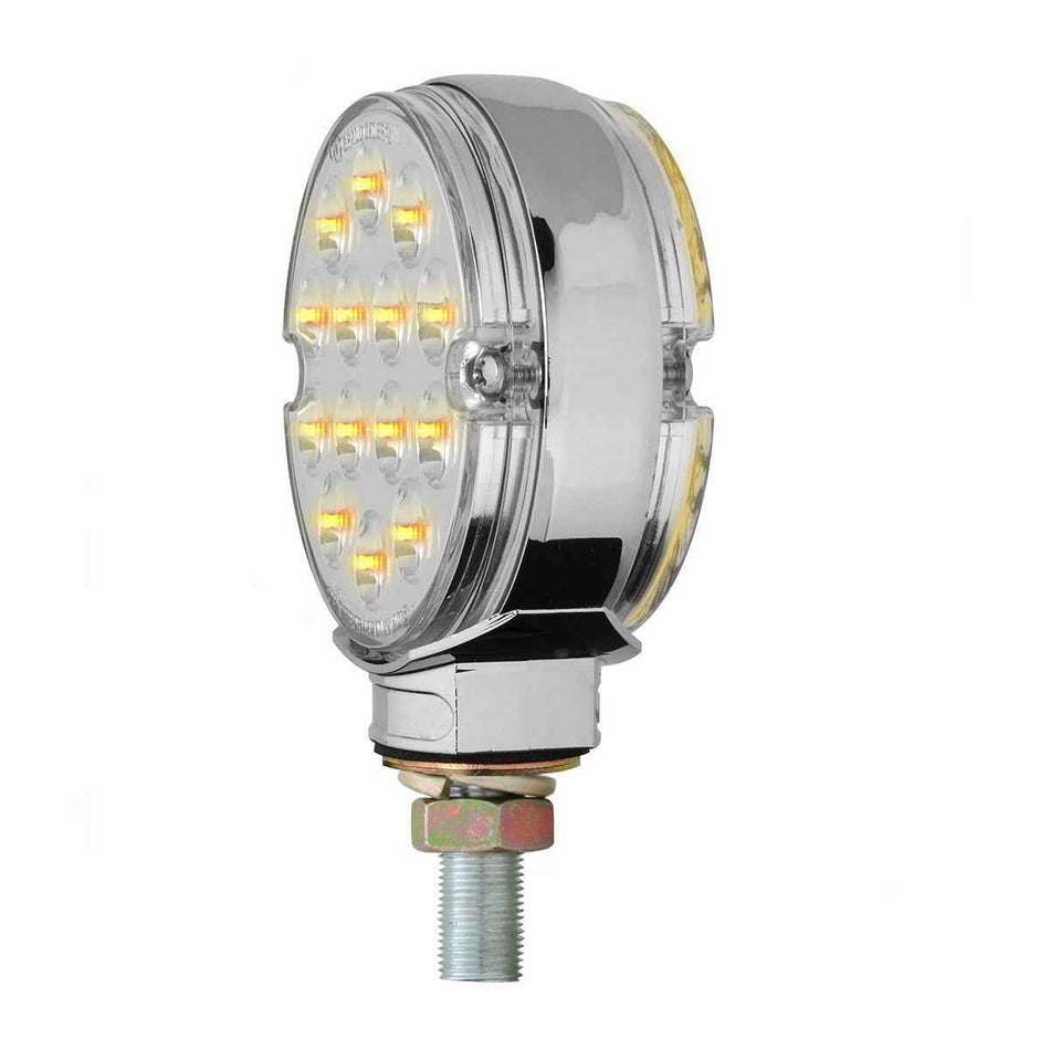 Amber/Amber Round 3" Double Face Spyder Light