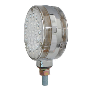 Amber/Red 4" Round Double Face Spyder Turn Signal Light