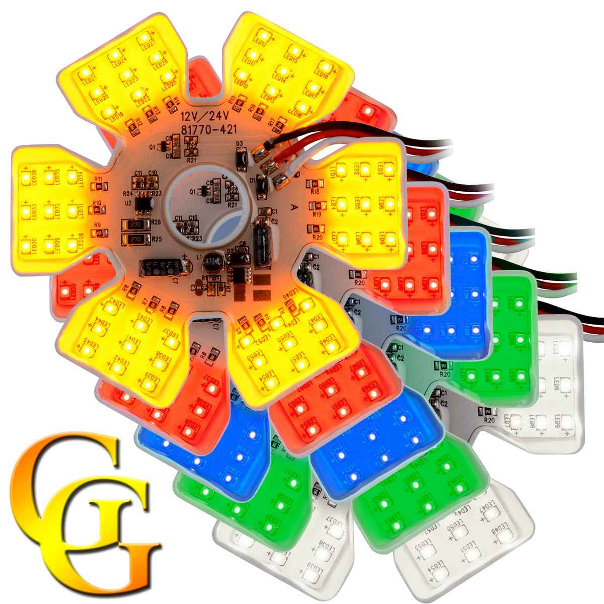 5 1/8" Ultra Thin Hex Air Cleaner Light (Various colors)