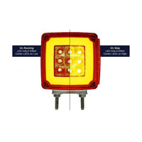 Square Double Face "GLO Light" LED Turn Signal