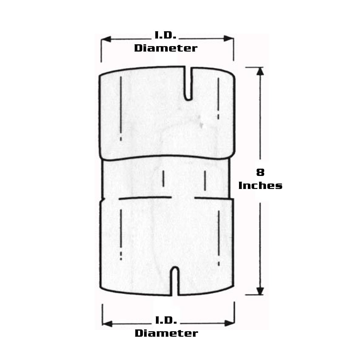 Grand Rock - 7" to 5" or 7" to 7" (I.D. to I.D.) Exhaust Coupler (Chrome) - Berube's Truck Accessories