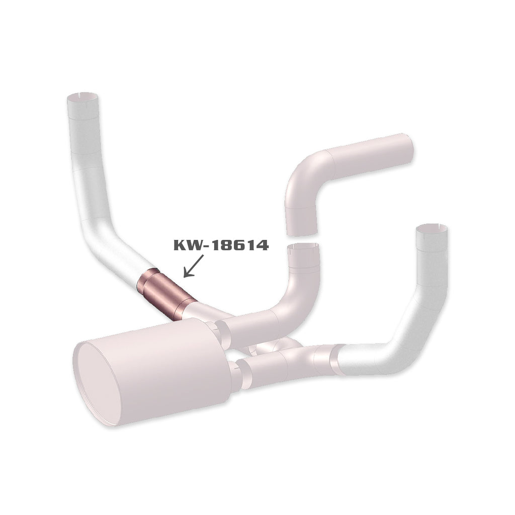 Dynaflex - Kenworth Chrome AeroCab 15 Degree Exhaust Elbow