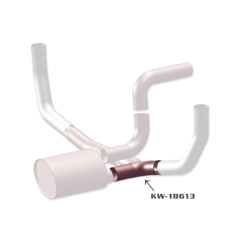 Grand Rock - Kenworth Chrome AeroCab Exhaust Replacement Y-pipe