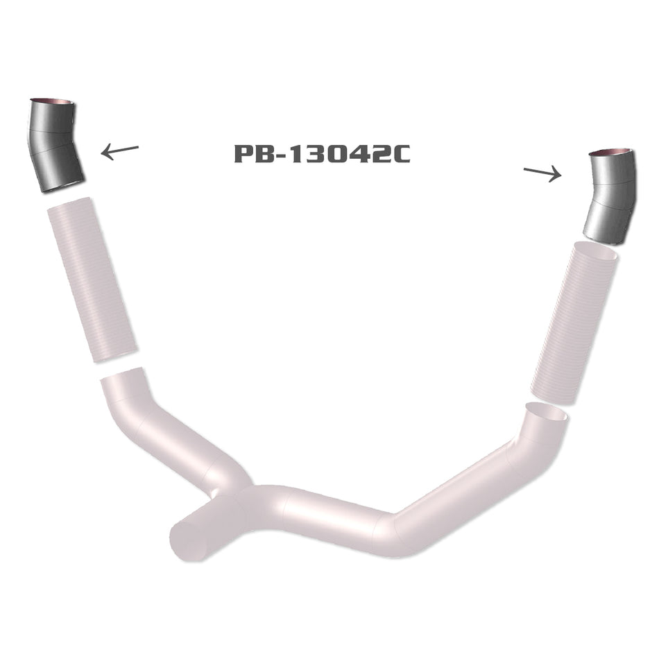 Grand Rock - Peterbilt 379 Daycab Chrome Exhaust Turbo Pipe
