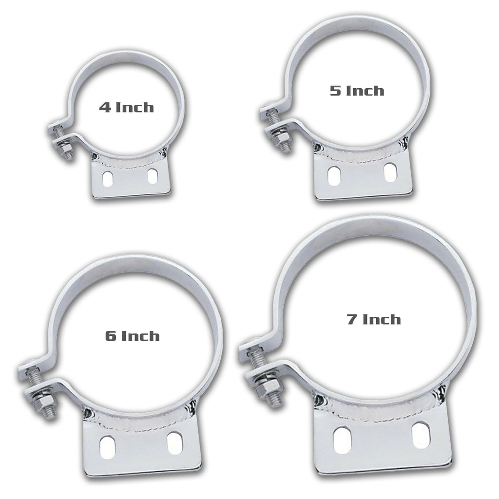 5x United Pacific Stainless Steel Exhaust Clamps For Peterbilt Trucks – Part #21332