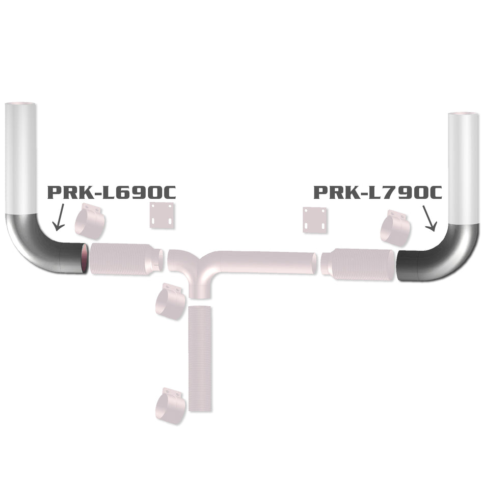 Grand Rock - Peterbilt "Retro" Part - 6in or 7in 90-degree Chrome Elbow