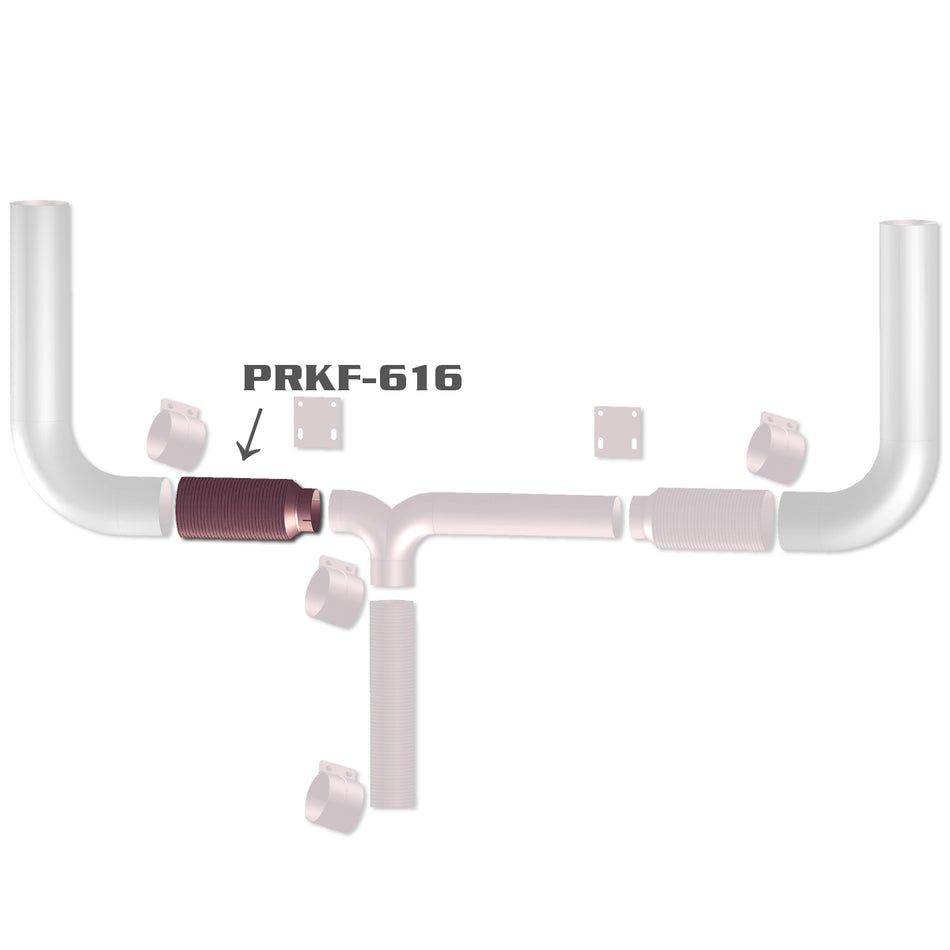 Grand Rock - Peterbilt "Retro" - 6" or 7" Reduced to 5" Flex Pipe
