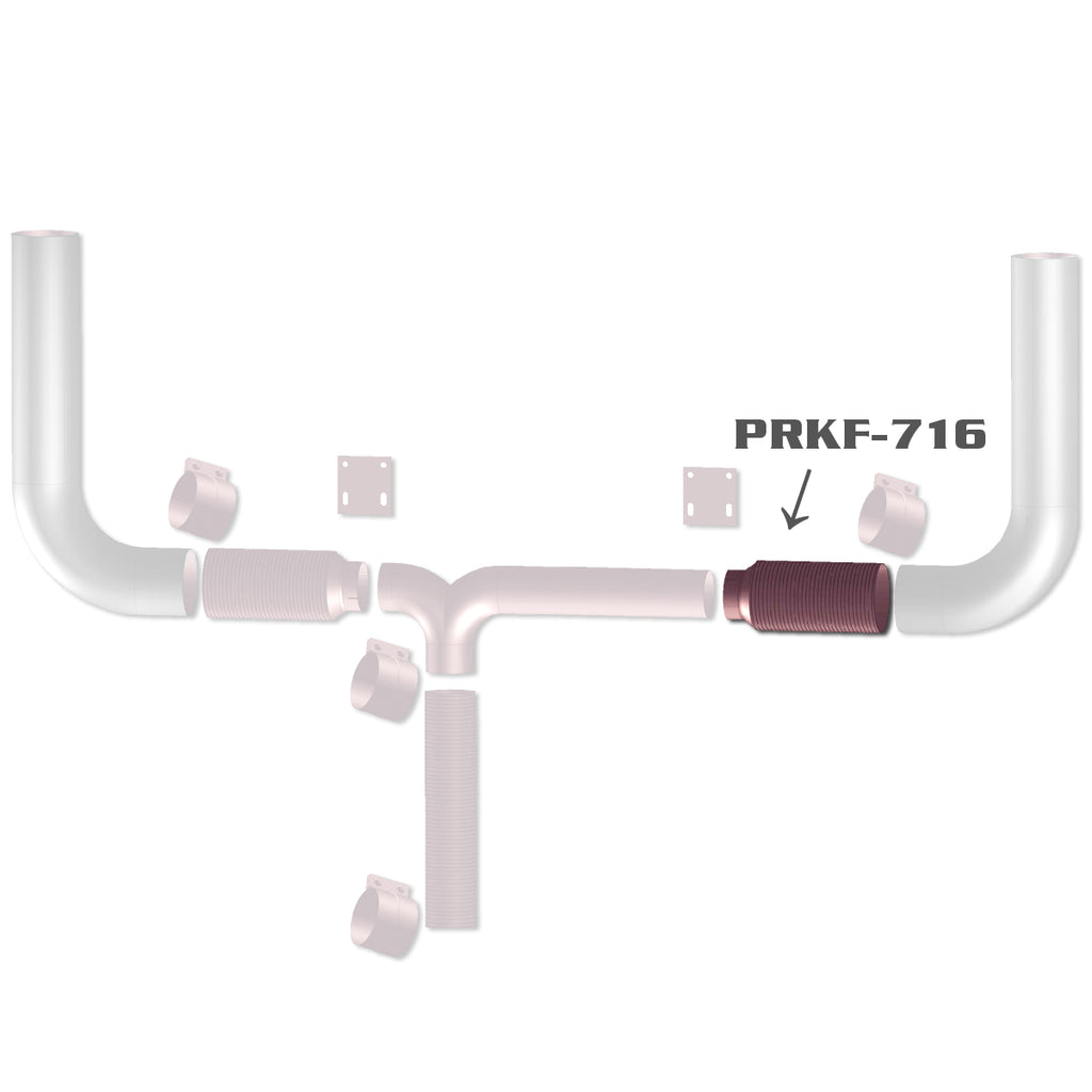 Grand Rock - Peterbilt "Retro" Part - 6" or 7" Reduced to 5" Flex Pipe
