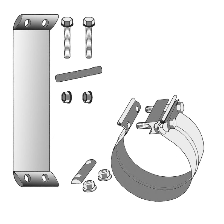 Grand Rock - Pre-formed Band Clamps (3" or 3.5", Aluminumized or Polished Stainless Steel)