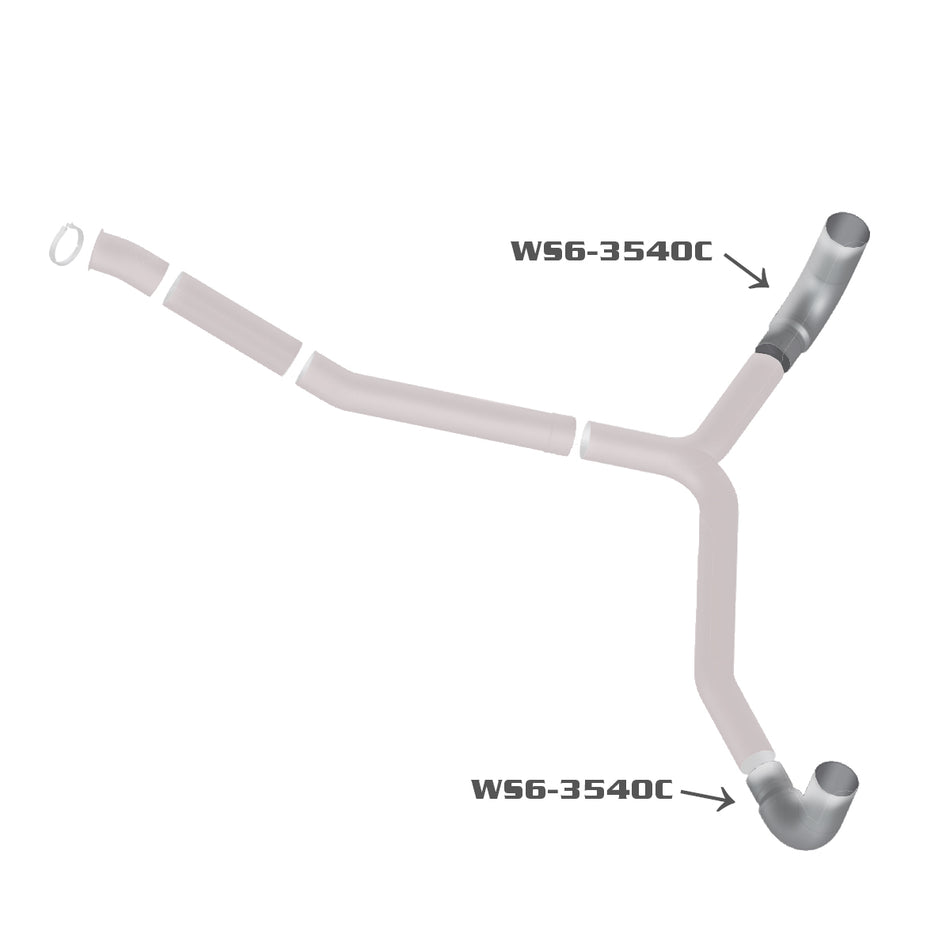 Grand Rock - Western Star 90-degree Chrome Elbow (23529-3540)