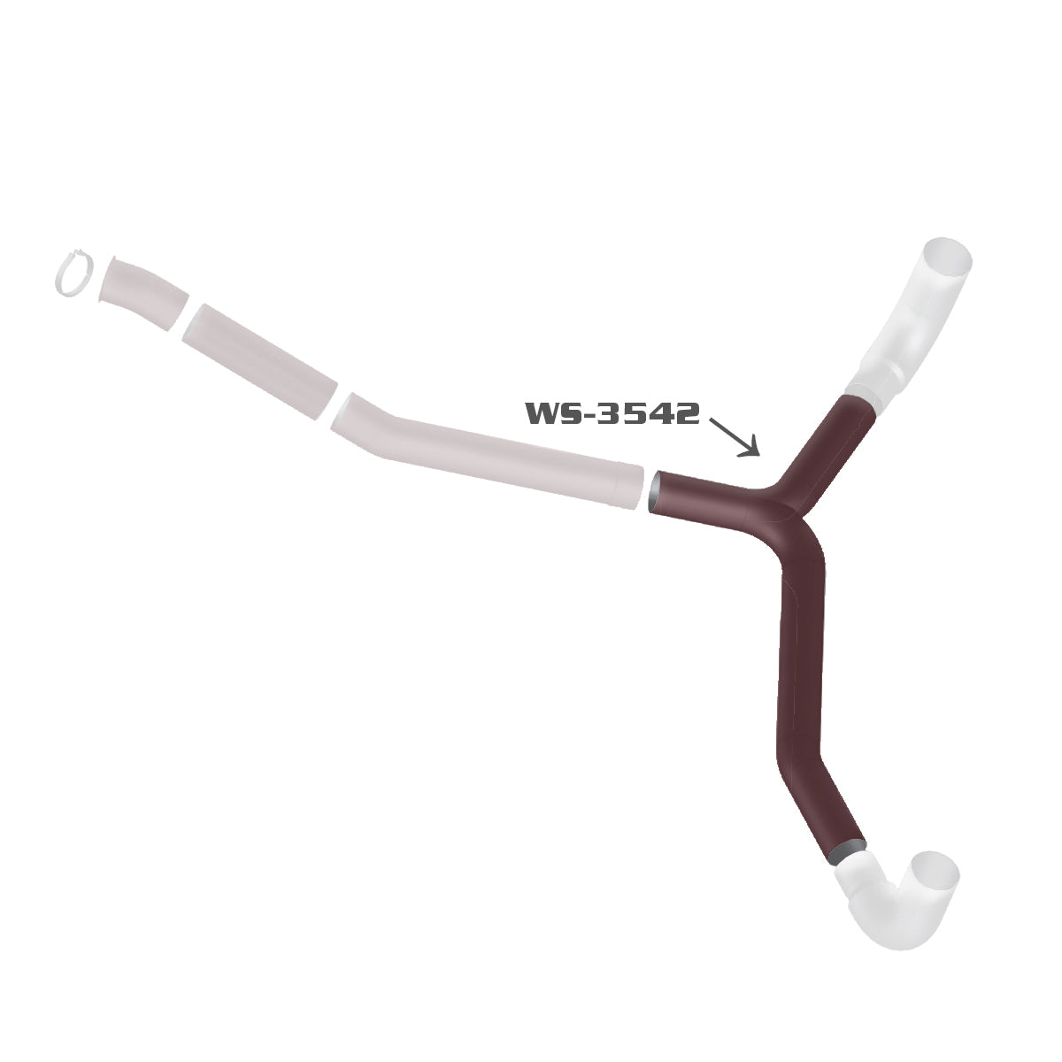 Grand Rock - Western Star Constellation Y-pipe (23529-3542)