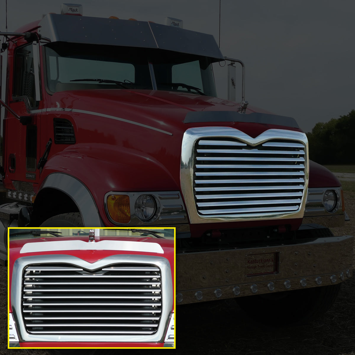 Roadworks Grill Insert w 10 Louvered Style Bars