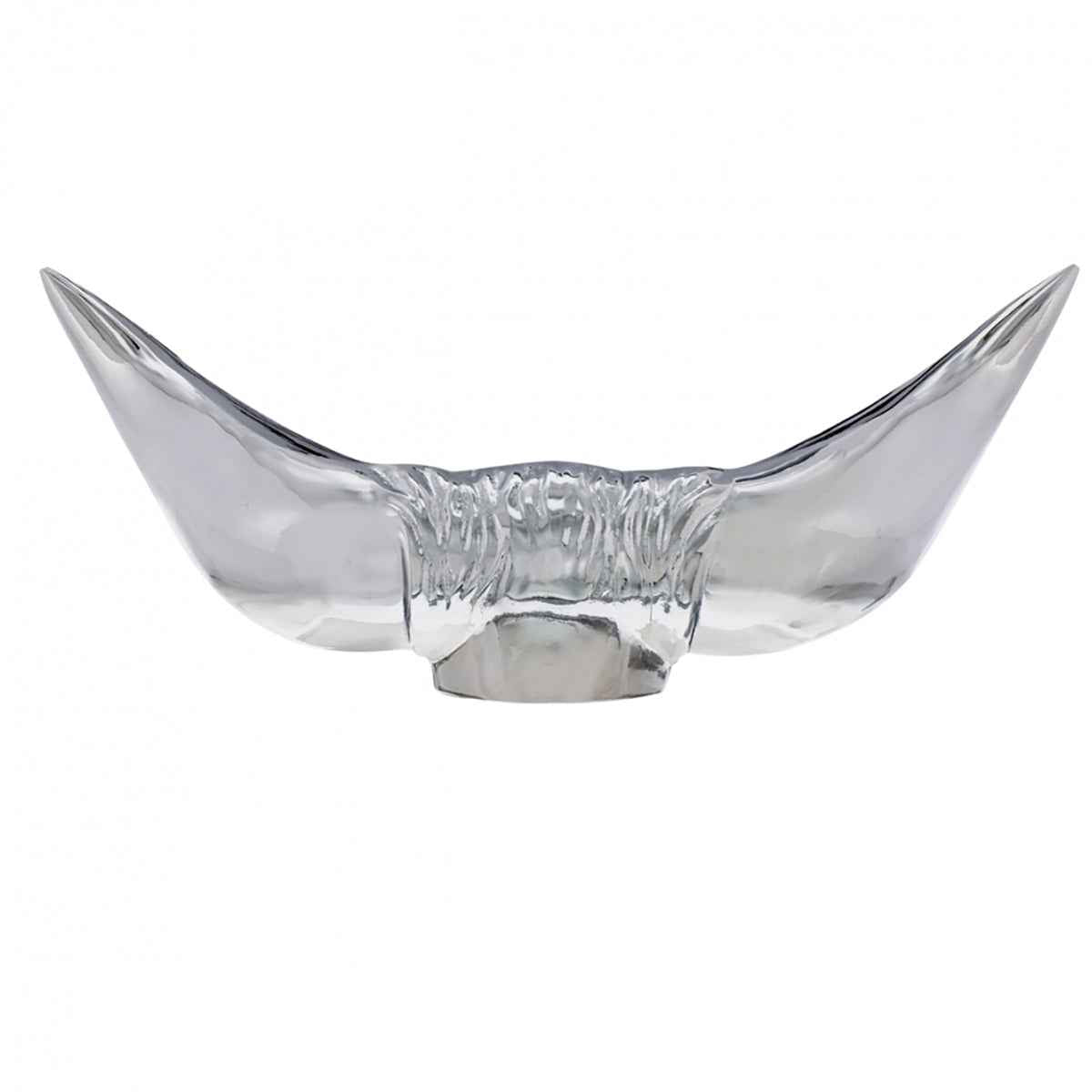 Chrome Bull Horns Hood Ornament