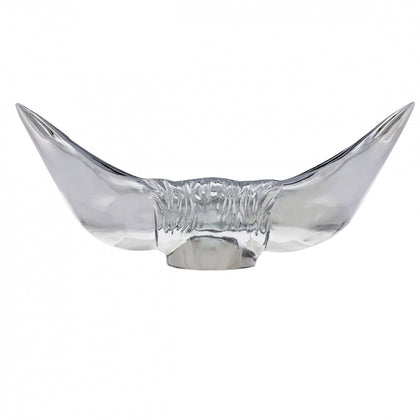 Chrome Bull Horns Hood Ornament
