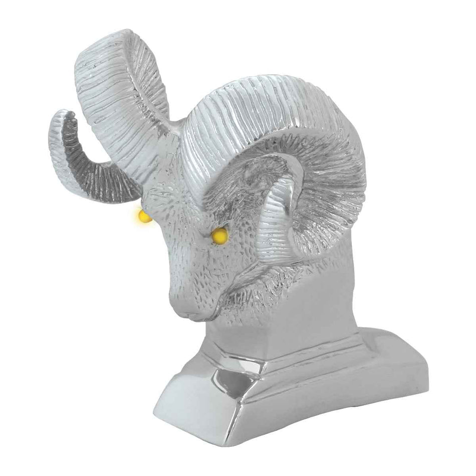 Ram Head Illuminated Hood Ornament