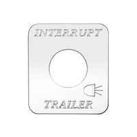 Kaper II Freightliner Stainless Steel Engraved Switch Plates