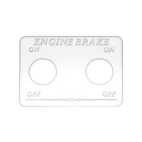 Kaper II Freightliner Stainless Steel Engraved Switch Plates