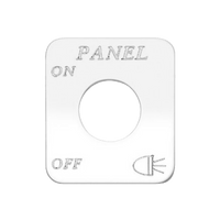 Kaper II Freightliner Stainless Steel Engraved Switch Plates