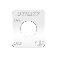 Kaper II Freightliner Stainless Steel Engraved Switch Plates