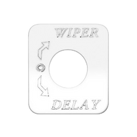 Kaper II Freightliner Stainless Steel Engraved Switch Plates