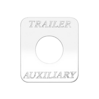 Kaper II Freightliner Stainless Steel Engraved Switch Plates