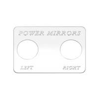 Kaper II Freightliner Stainless Steel Engraved Switch Plates