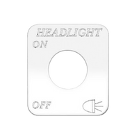 Kaper II Freightliner Stainless Steel Switch Covers - Engraved