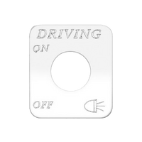 Kaper II Freightliner Stainless Steel Engraved Switch Plates