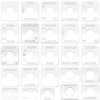 Kaper II Freightliner Stainless Steel Engraved Switch Plates