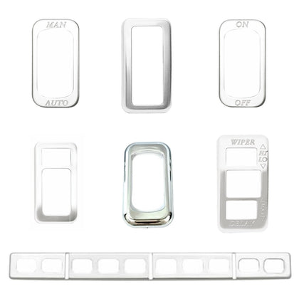 Kaper II Freightliner Stainless Steel Switch Covers - Engraved