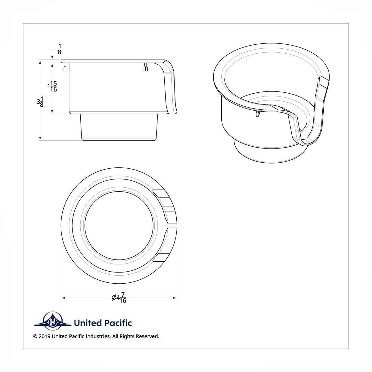 Kenworth / Peterbilt Cup Holder Insert