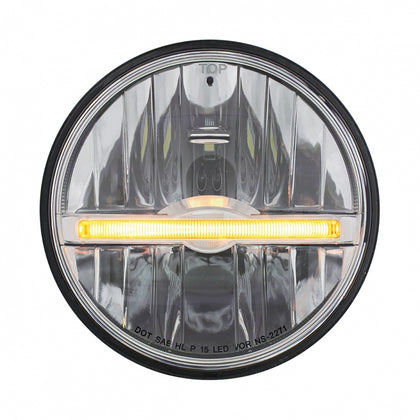 United Pacific Headlight with 9 LED Amber or White Position Light Bar