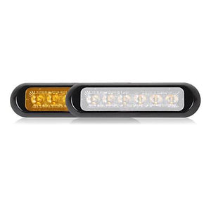 Maxxima 5.8 Inch Low Profile 12 LED Dual Color Surface Mount Warning Light