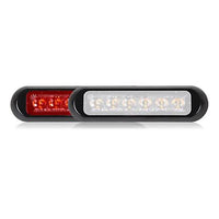 Maxxima 5.8 Inch Low Profile 12 LED Dual Color Surface Mount Warning Light