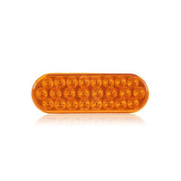 6" Oval Warning Flasher Light (Amber, Red, Amber/Clear)
