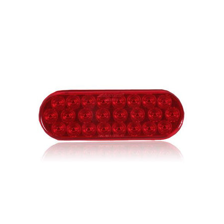6" Oval Warning Flasher Light (Amber, Red, Amber/Clear) - Berube's Truck Accessories