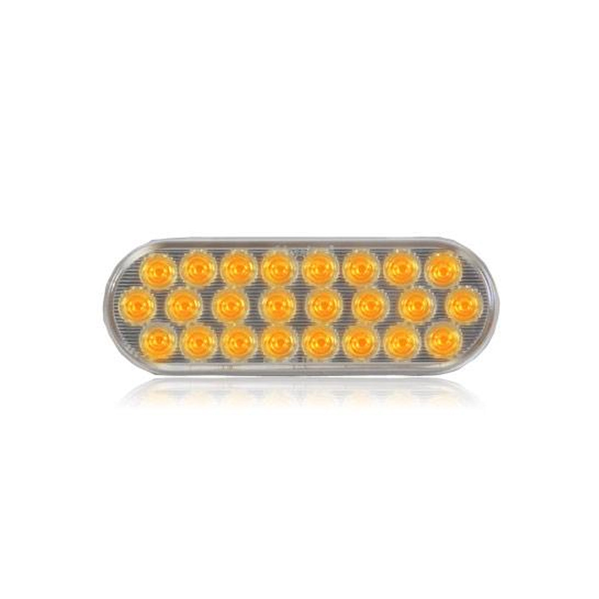 6" Oval Warning Flasher Light (Amber, Red, Amber/Clear) - Berube's Truck Accessories