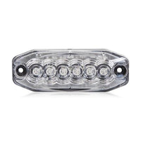 Maxxima 6 LED Ultra-thin Class 2 Emergency Warning Light w Clear Lens