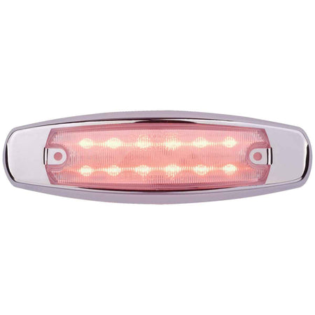 Peterbilt Style Oval Marker/Clearance LED Light - Red or Amber LEDs (Colored or Clear Lens)