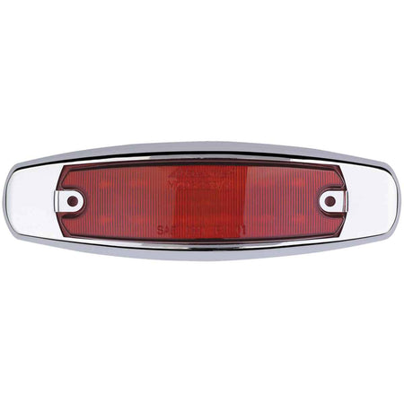 Peterbilt Style Oval Marker/Clearance LED Light - Red or Amber LEDs (Colored or Clear Lens)